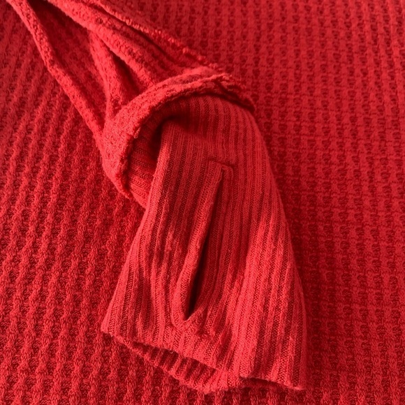 FREE PEOPLE oversized thermal knit vintage top size S - Picture 10 of 16